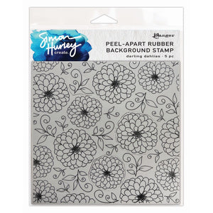 Ranger ink ranger • simon hurley create. peel-apart background stamp darling dahlias