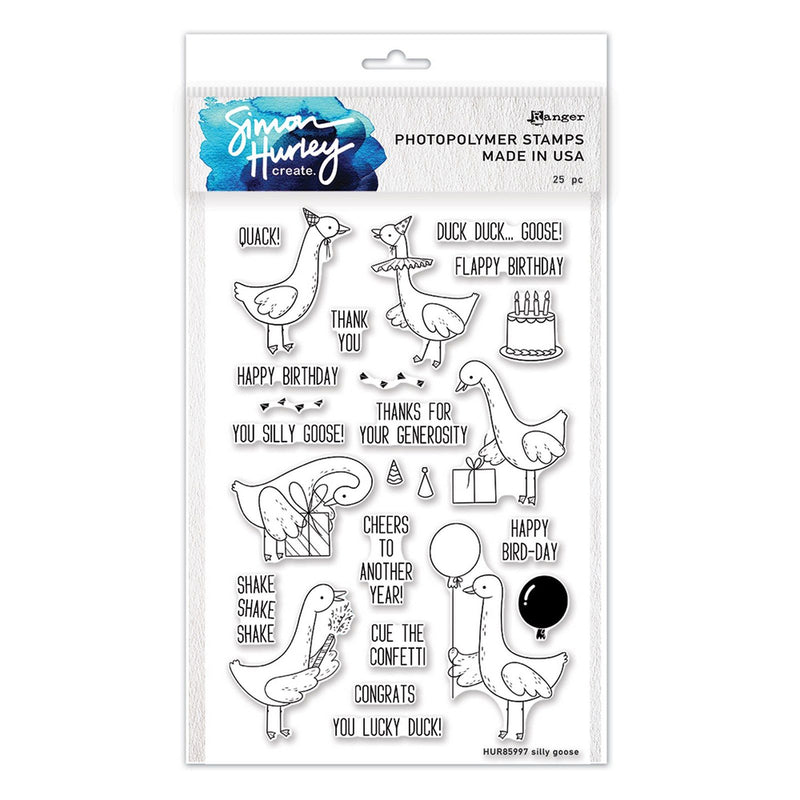 Load image into Gallery viewer, Ranger ink ranger • simon hurley create photopolymer stamps silly goose
