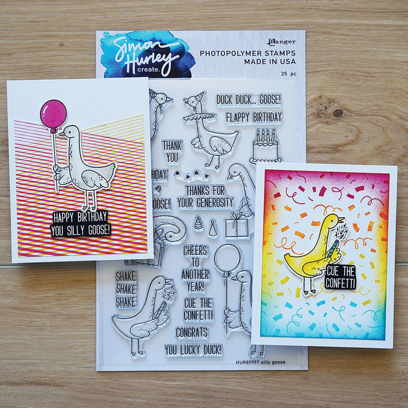 Load image into Gallery viewer, Ranger ink ranger • simon hurley create photopolymer stamps silly goose
