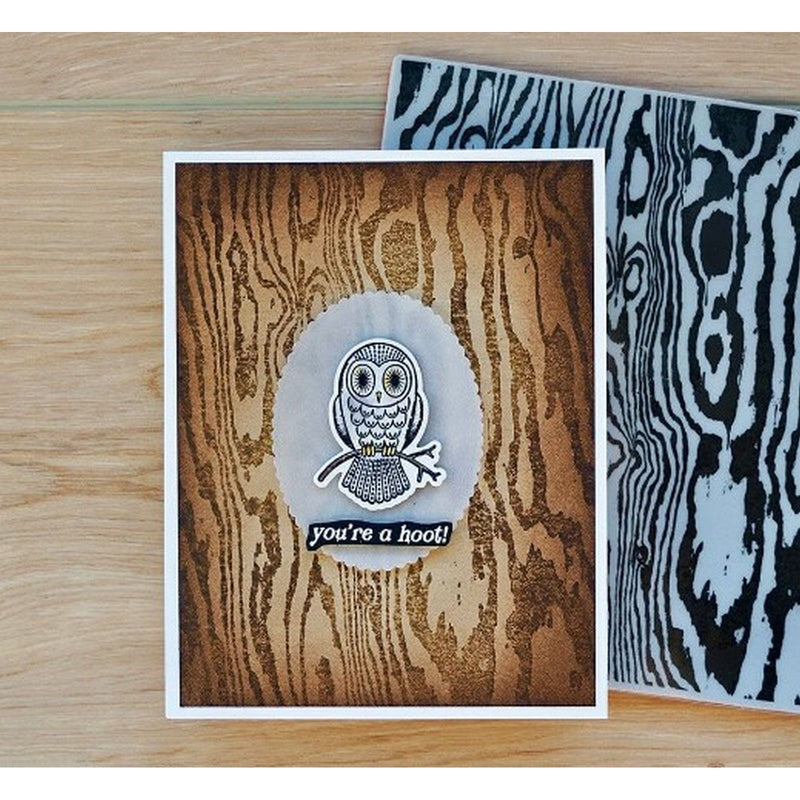 Load image into Gallery viewer, Ranger ink ranger • simon hurley create. background stamp bold woodgrain
