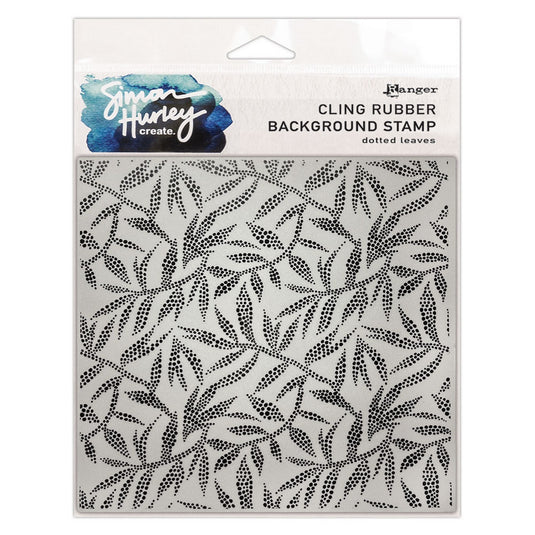 Ranger ink ranger • simon hurley create. background stamp dotted leaves