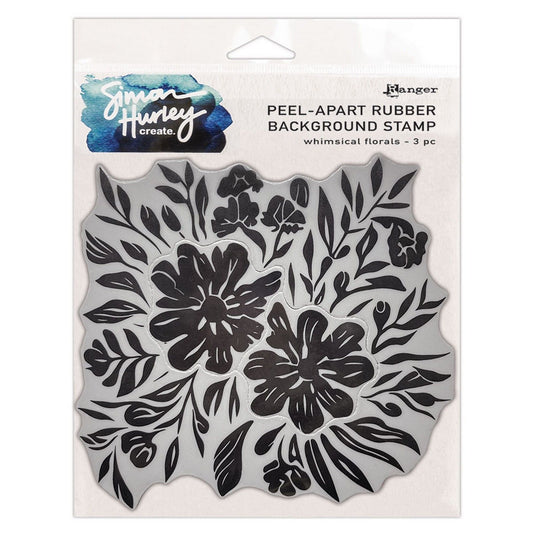 Ranger ink ranger • simon hurley create. background stamp 15,2x15,2cm whimsical florals