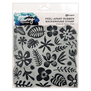 Ranger ink ranger • simon hurley create. background stamp tropical flora