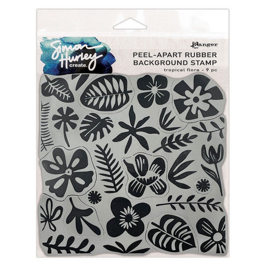 Ranger ink ranger • simon hurley create. background stamp tropical flora