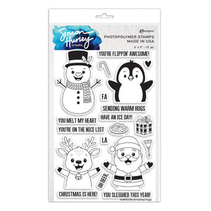 Ranger ink ranger • simon hurley create. photopolymer stamps christmas hugs