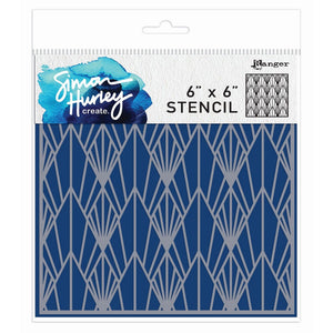 Ranger ink ranger • simon hurley create. layering stencils deco diamonds
