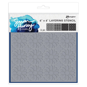 Ranger ink ranger • simon hurley create. stencils star tile 3pcs