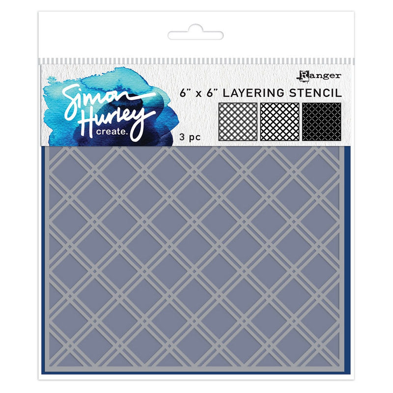 Load image into Gallery viewer, Ranger ink ranger • simon hurley create. stencils trellis 3pcs
