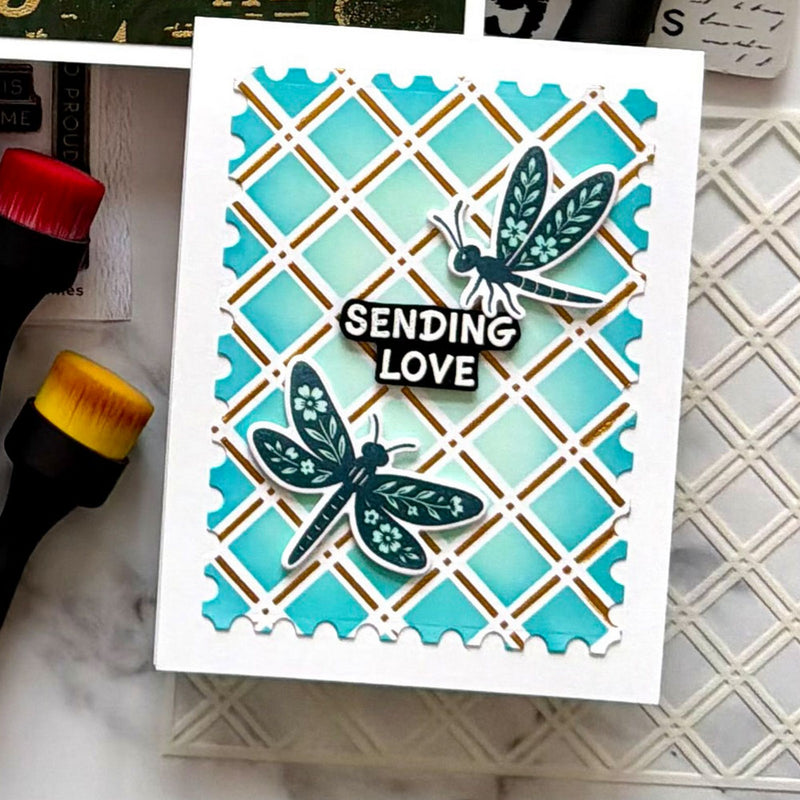 Load image into Gallery viewer, Ranger ink ranger • simon hurley create. stencils trellis 3pcs
