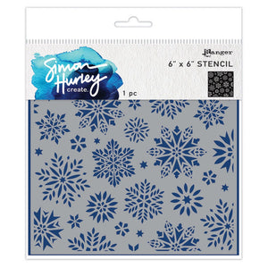 Ranger ink ranger • simon hurley create. stencil dazzling snowflakes