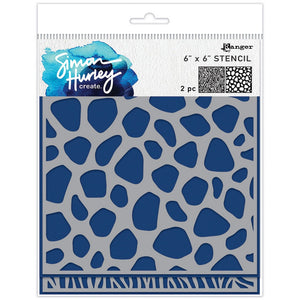 Ranger ink ranger • simon hurley create. stencils animal prints 2pcs