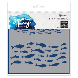 Ranger ink ranger • simon hurley create. stencil fish frenzy