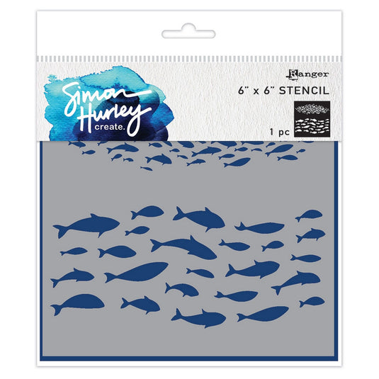 Ranger ink ranger • simon hurley create. stencil fish frenzy