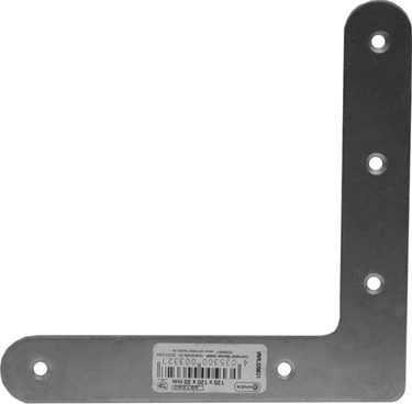 Connex platte winkelhaak - hoekverbinder rvs - 120x120x20 - hvrj20031
