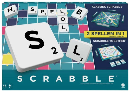 Mattel scrabble 2 in 1 ontdek woordevol plezier van