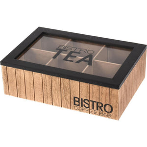 Excellent houseware theekist bistro 6-vaks 24x16,5x7,5cm