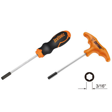 Icetoolz spaaknippelsleutelset 12a5 voor 3 16 (zeskante) nippels