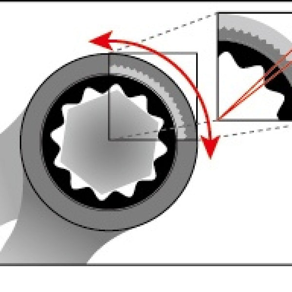 Steek- Ring-Ratelsleutel Icetoolz 8Mm