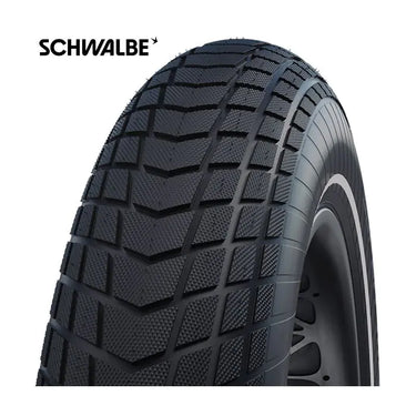 Schwalbe fatbike buitenband - zwart met reflectie - 20x4.00 - comfort en betrouwbaarheid