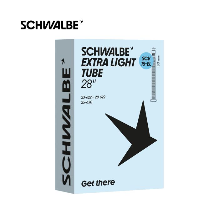 Afbeelding laden in galerijviewer, Schwalbe binnenband scv15-el 23 28-622 630 80mm zwart
