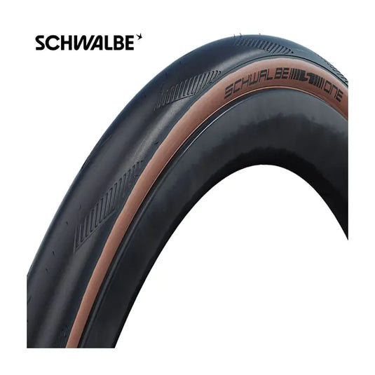 Schwalbe one tubeless - tle - addix - raceguard - 700x32c - bronze sidewall