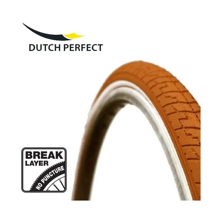 Load image into Gallery viewer, Dutch perfect 28x1.50 (40-622) no-puncture oranje reflex draad
