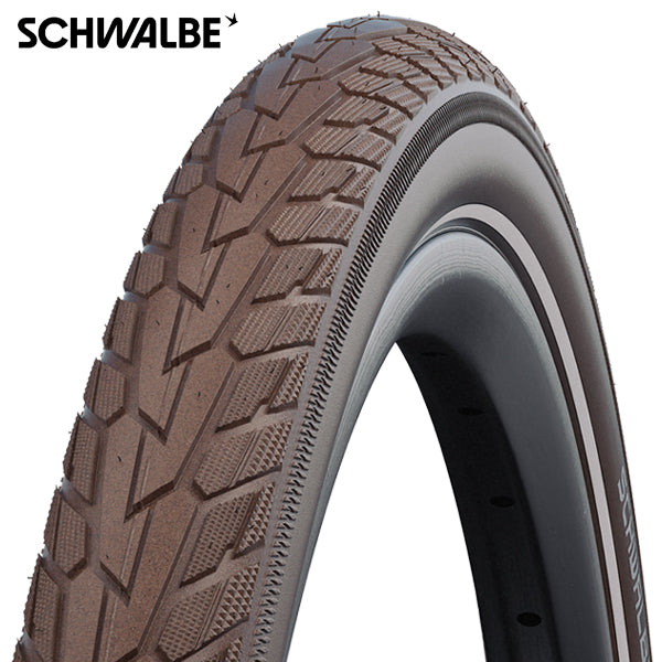 Afbeelding laden in galerijviewer, Schwalbe buitenband 28x1.60 (42-622) road cruiser k-guard bruin hs377
