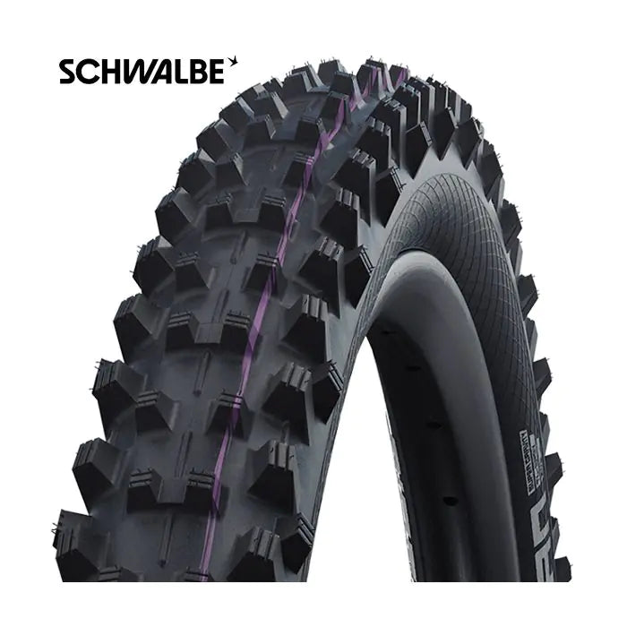 Chargez l'image dans la visionneuse de la galerie, Schwalbe dirty dan - tle - addix ultra soft - super downhill - 29x2.35 - black
