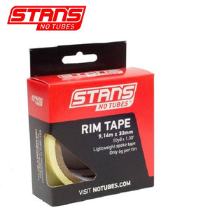 Stans notubes velglint yellowtape 33 mm breed rol 9 meter (10yd) as0134