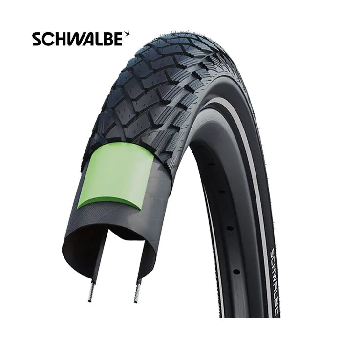 Load image into Gallery viewer, Schwalbe buitenband Marathon Perf G-Guard 28 x 1.65 zw refl
