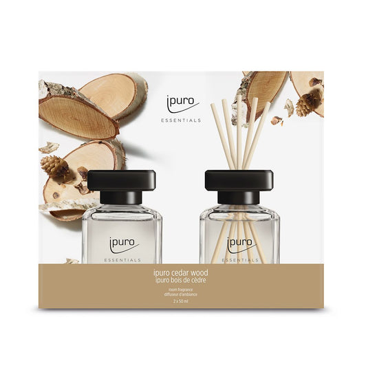 Ipuro geurdiffuser cedar wood 2 x 50 ml