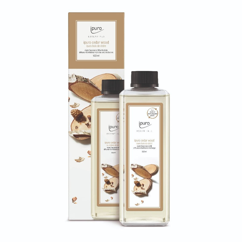 Load image into Gallery viewer, Ipuro geurdiffuser navulling cedar wood 500ml
