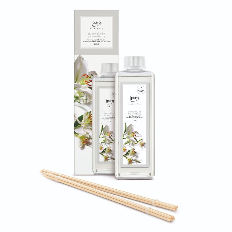 Load image into Gallery viewer, Ipuro geurdiffuser navulling white lily 500ml
