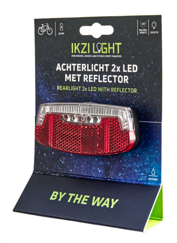 Achterlicht 2-leds by the way batterij kaart