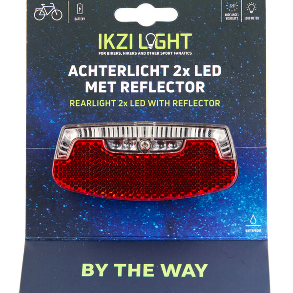 Achterlicht 2-leds by the way batterij kaart