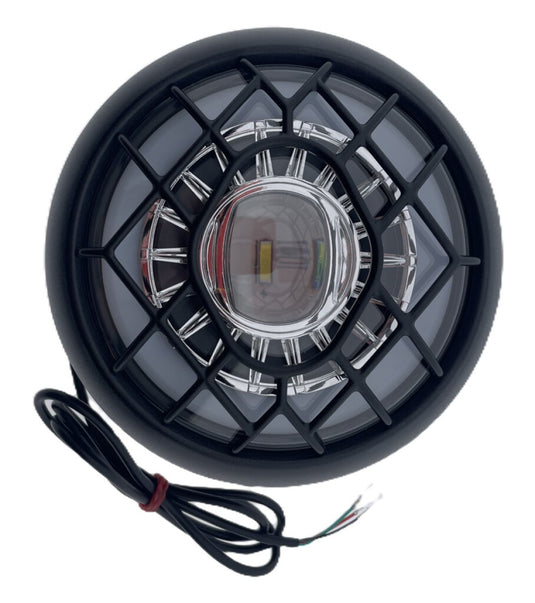 Ikzi led voorlicht fatbike koplamp light 160 lux e-bike 36v-48v waterdicht in doos