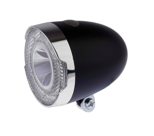 Ikzi koplamp retro jr 1x led - zwart