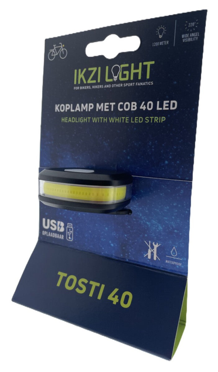 Afbeelding laden in galerijviewer, Buzaglo koplamp ikzilight tosti 40 cob led, usb-oplaadbaar
