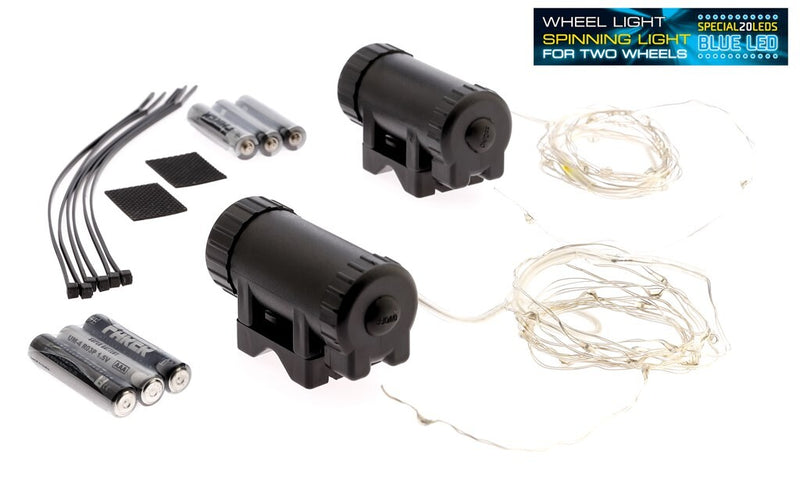 Load image into Gallery viewer, Wielverlichting IKZI voor 2 wielen - blauwe leds
