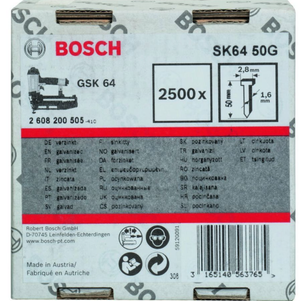Bosch accessoires nagel met verzonken kop sk64 50 g - 2608200505