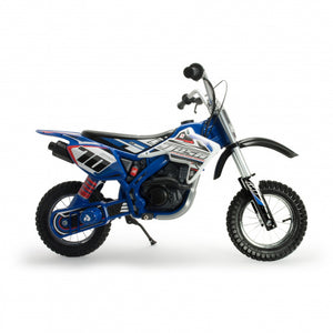 Injusa X-Trene Blue Fighter elektrische kindermotorfiets blauw