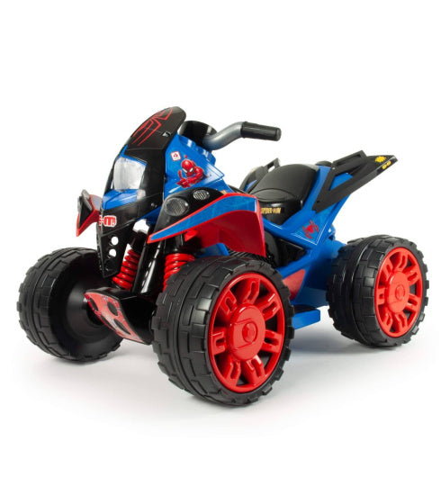 Load image into Gallery viewer, Injusa Spider-Man The accuvoertuig quad 12V blauw rood
