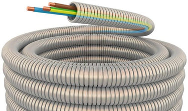 Enzo installatiebuis flexibel 5 8 (16mm) bedraad grijs 100m - 1275800