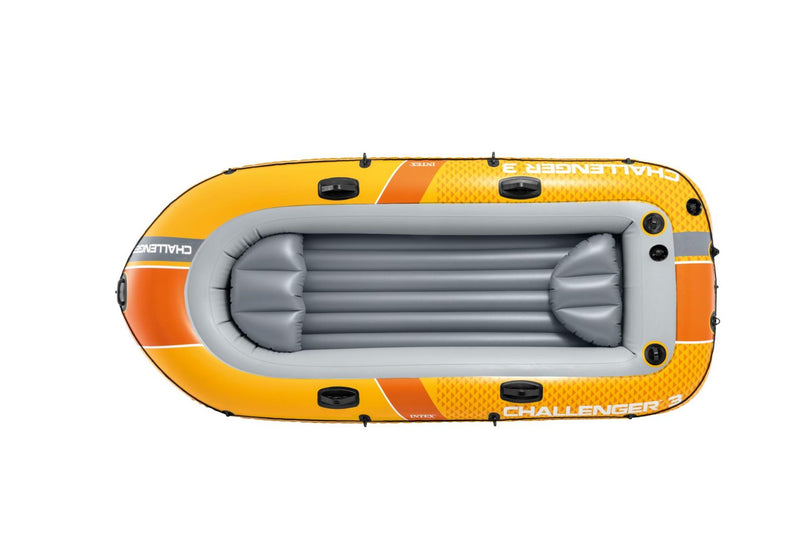 Afbeelding laden in galerijviewer, Intex challenger 3-persoons boot set inclusief peddels en pomp 295x137x43cm
