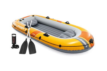 Intex challenger 3-persoons boot set inclusief peddels en pomp 295x137x43cm