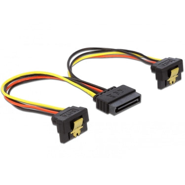 Delock 15-pin-sata > 2x sata-voedingsconnector splitterkabel (0,15 meter)