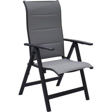 Sens moreno standenstoel aluminium textiel grijs 69x63,5x110cm, zithoogte 45cm