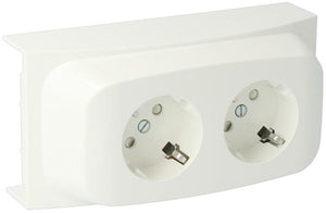 Enzo k40 contactdoos 2v ra wit