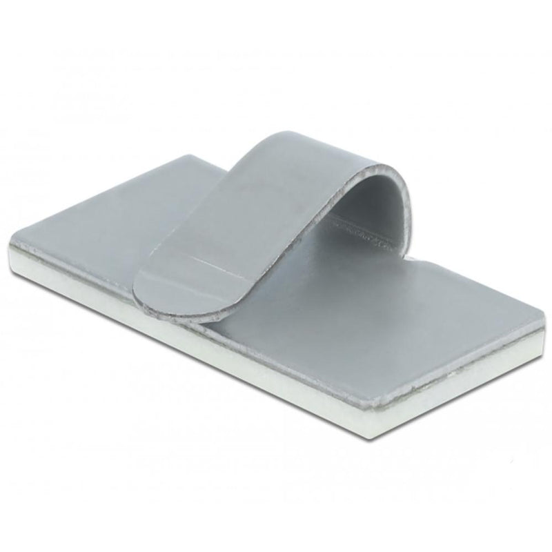 Load image into Gallery viewer, Delock kabelklem zelfklevend rvs 10 stuks
