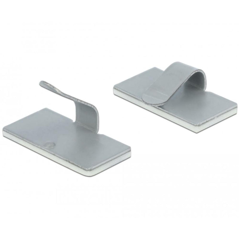Load image into Gallery viewer, Delock kabelklem zelfklevend rvs 10 stuks
